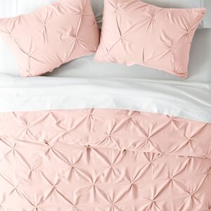 I Enjoy Home Pinch Pleat Duvet Cover 3 Piece Full/Queen 1 Duvet Cover 2 Shams
